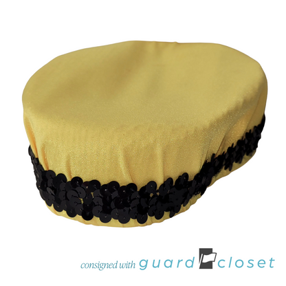 28 Yellow Hats With Black Band