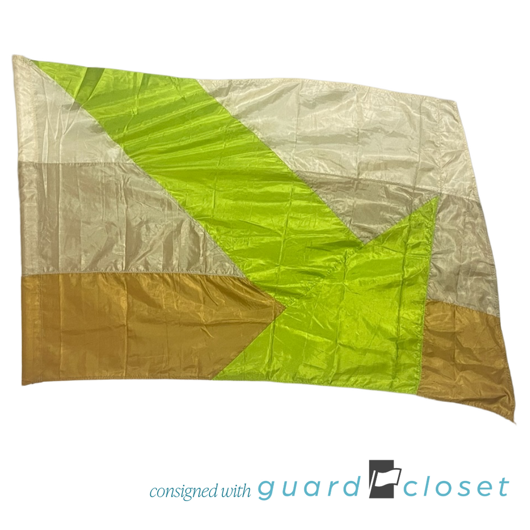 13 Shades of Brown and Green Arrow Flags