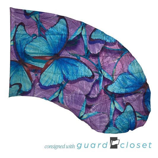 Shades of Blue and Purple Butterfly Flags 3D03004 | McCormicks | Set of 17