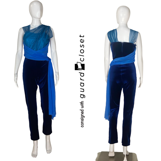 15 Shades of Blue Sleeveless Unitards by Band Shoppe