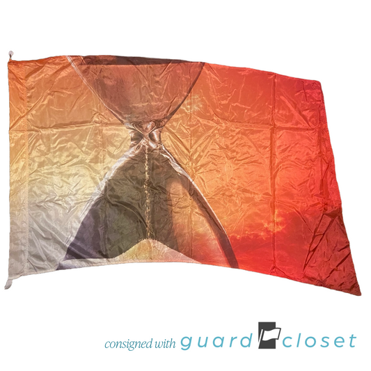 19 Red Orange Hourglass Time Flags by McCormicks