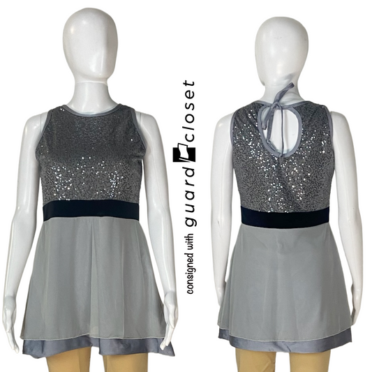 9 Shades of Gray Sleeveless Tops Tunics Spotlight Collection by Director's Showcase