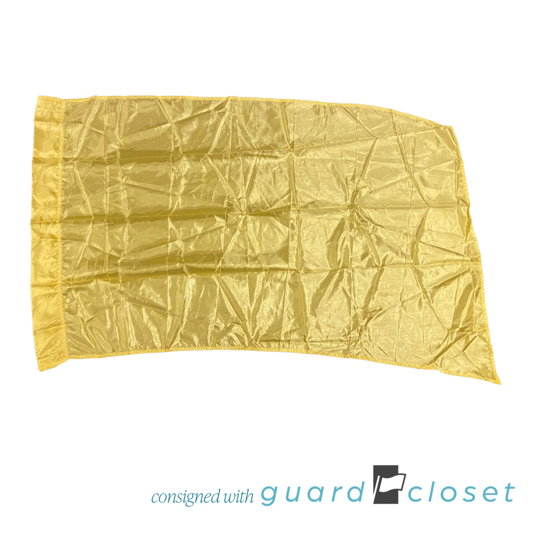 12 Solid Lemon Yellow Flags by Band Shoppe