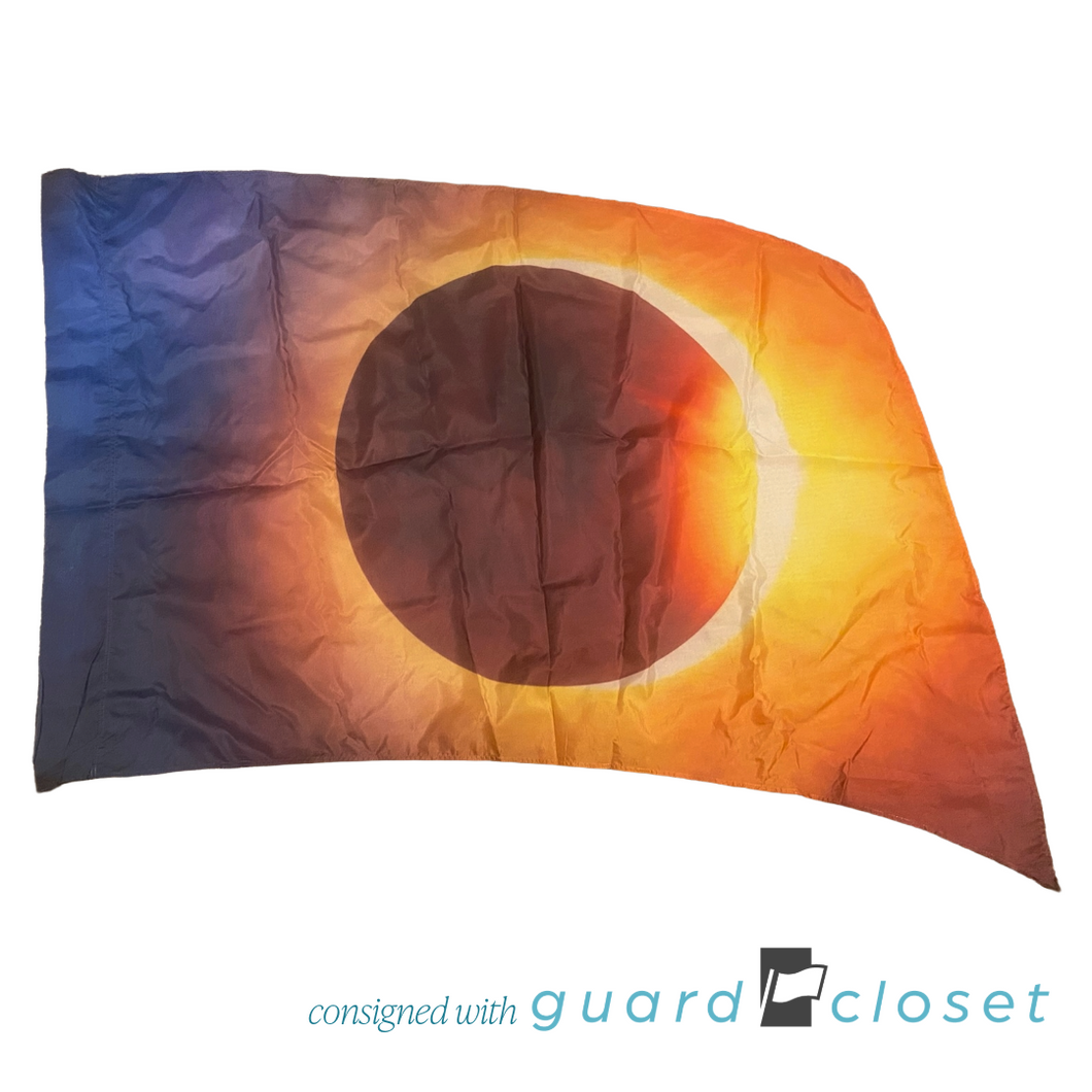 8 Blue Orange Eclipse Flags by Digital Performance Gear
