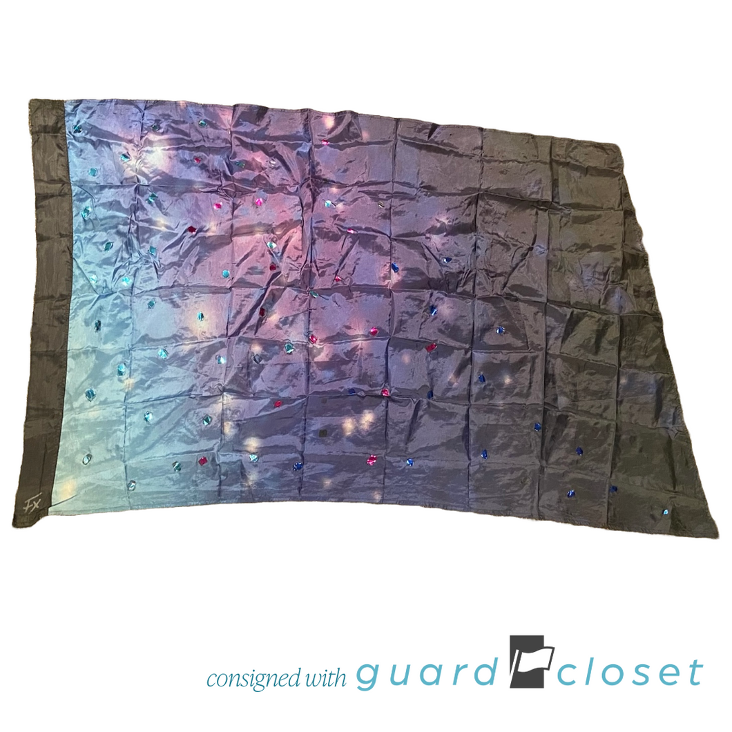 10 Blue to Black Shaded Flags with Mylar Tape by Field & Floor FX