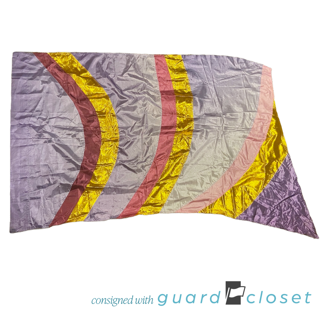 6 Shades of Purple and Gold Flags by StylePlus