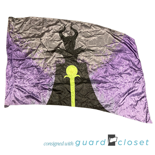 10 Purple Gray Black Malificent Flags  by Band Shoppe