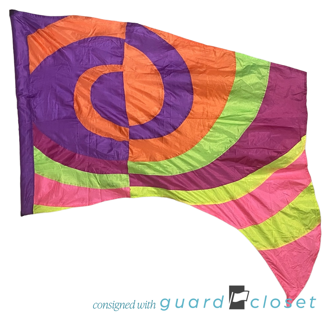13 Multicolor Neon Vortex Flags ISF60 by StylePlus