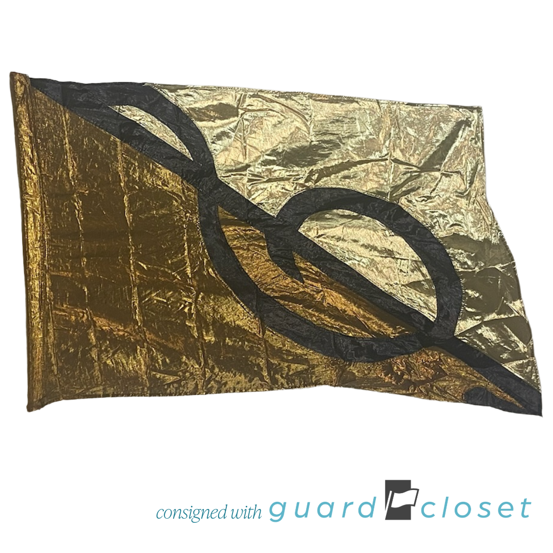 10 Gold Bronze Treble Clef Music Flags