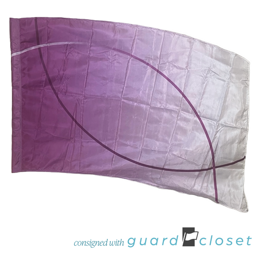 11 Purple Ombre with Intersecting Arcs Flags