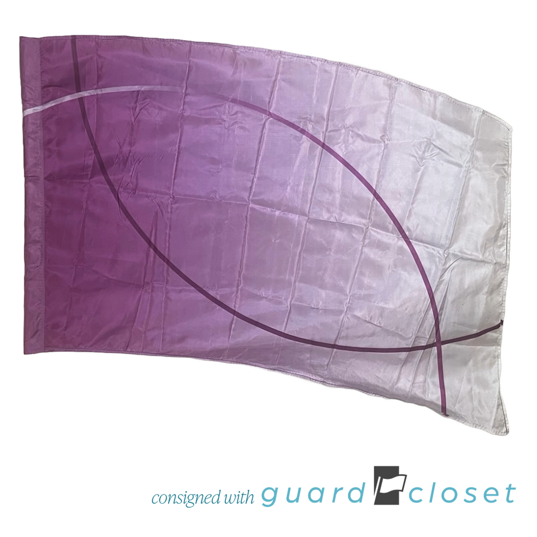 11 Purple Ombre with Intersecting Arcs Flags