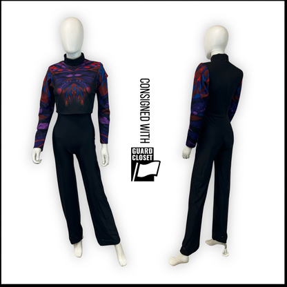 Butterfly design marching band tops | Dance Sophisticates | Set of 81