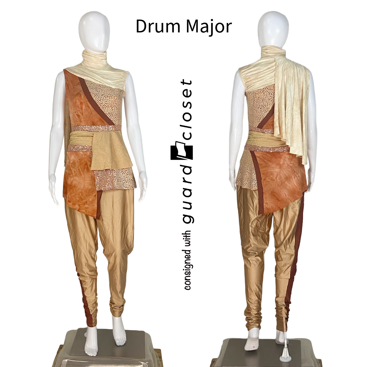 71 Beige Neutral Tone Sleeveless Unitards by Creative Costuming & Designs