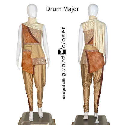 71 Beige Neutral Tone Sleeveless Unitards by Creative Costuming & Designs
