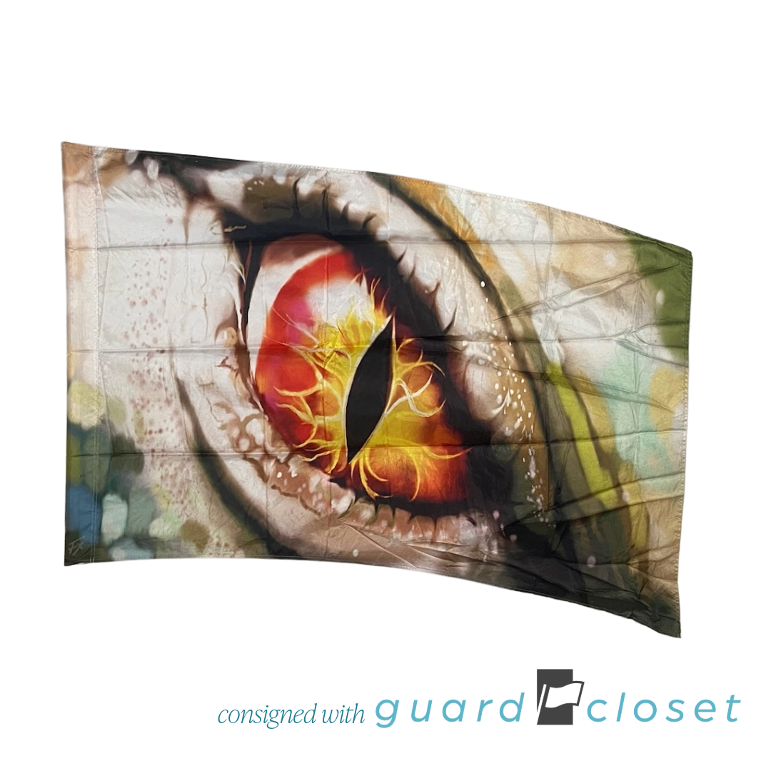 17 Multicolor Snake Eye Flags by Field & Floor FX