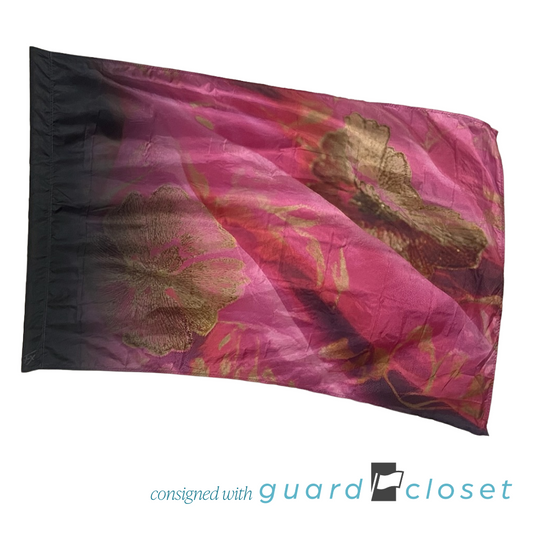 9 Purple Pink Abstract Flower Flags by Field & Floor FX