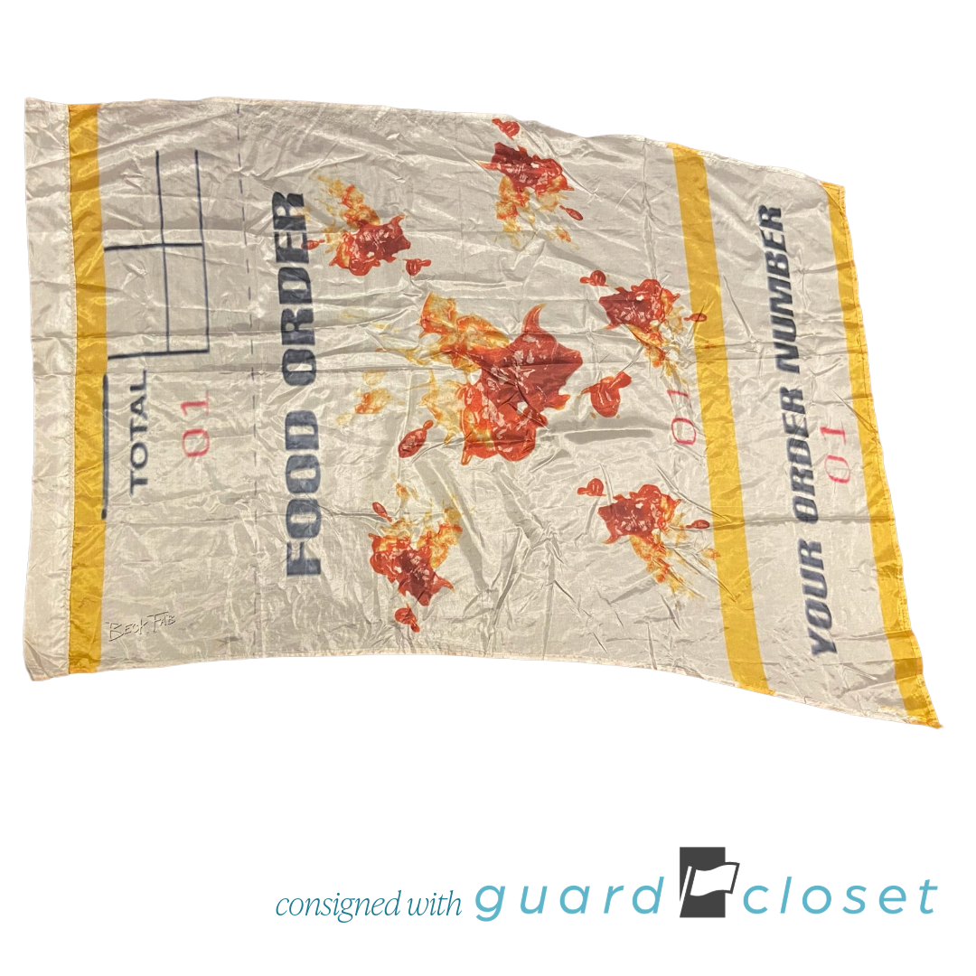 12 Yellow White Red Restaurant Order Ticket Flags