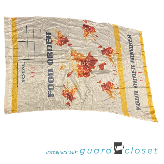 12 Yellow White Red Restaurant Order Ticket Flags