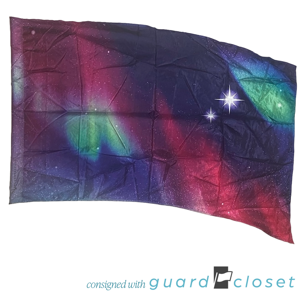 9 Purple Green Pink Galaxy Space Star Flags by Showday