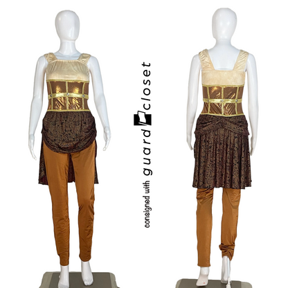 Varied Brown Steampunk Western Unitards and Jackets by Algy