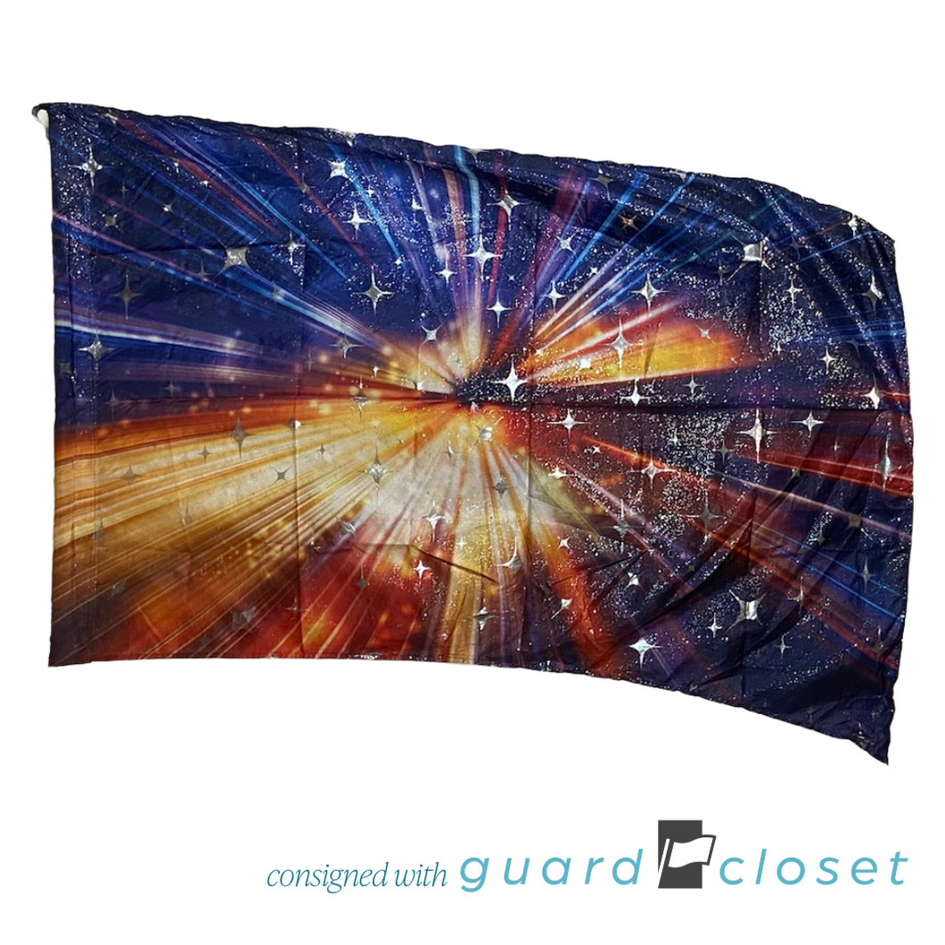 17 Blue Purple Orange Galaxy Genesis 8009 Flags by StylePlus