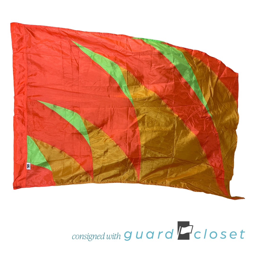 15 Orange and Yellow Spike Flags by Director's Showcase