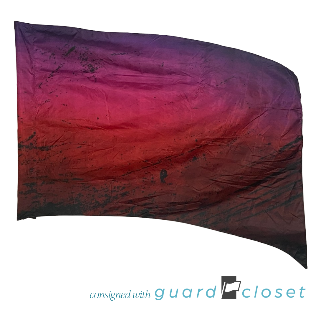 30 Shades of Red and Purple with Abstract Black Flags by Digital Performance Gear