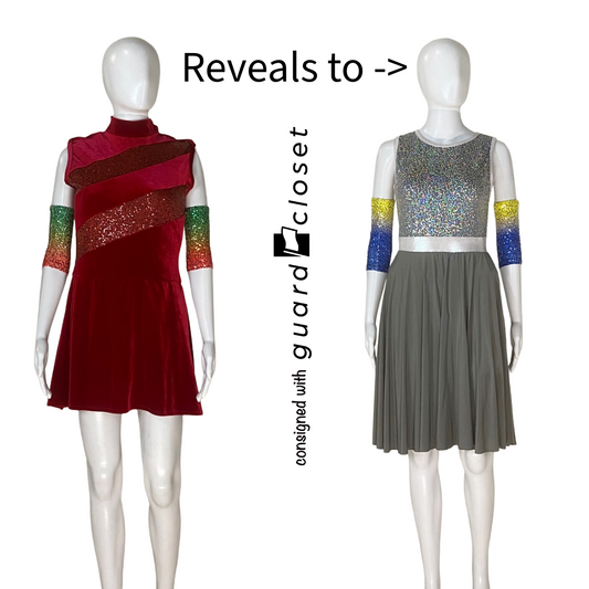 16 Red to Gray Convertible With You Girls Tunics  by A Wish Come True