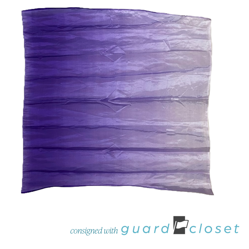 14 Purple Shaded Chiffon Flags