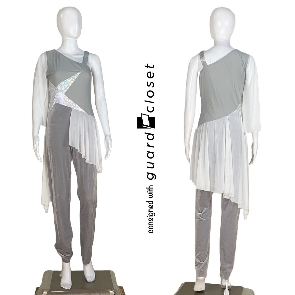27 Silver Star Unitards by Creative Costuming & Designs