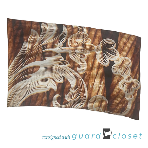 38 Gold Brown Filigree Flags by Field & Floor FX