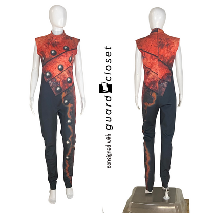 50 Red Black Soldier Military Sleeveless Unitards and 43 Red Blue Smocks by Band Hall