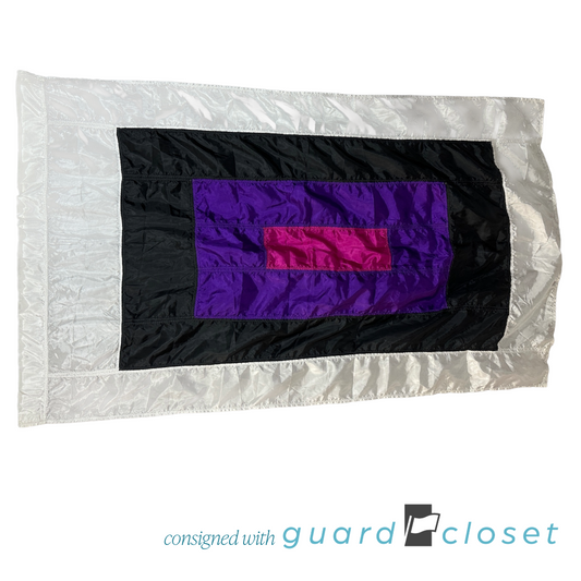 11 Pink Purple Black White Rectangle Flags