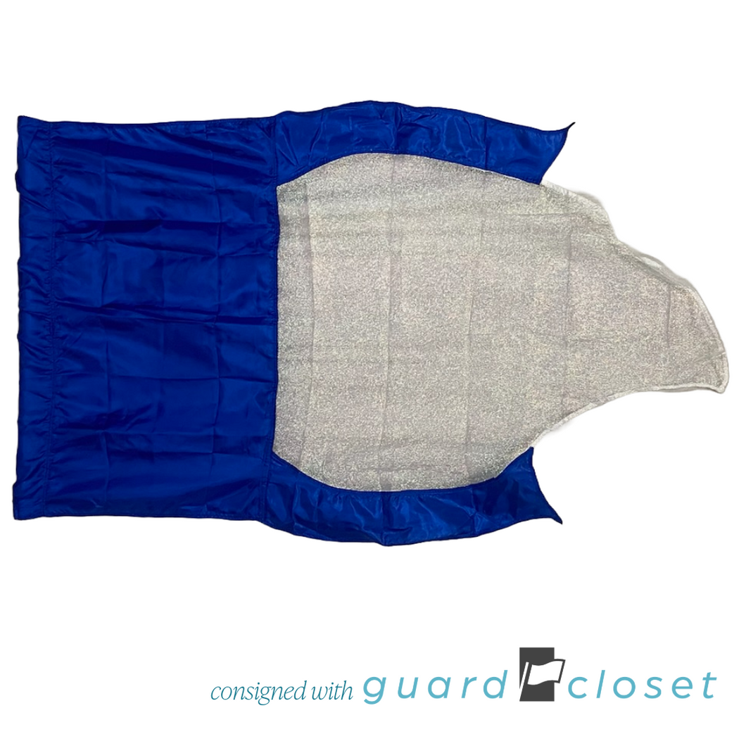 14 Blue Iridescent Flags