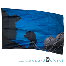 Load image into Gallery viewer, 12 Red Blue Silhouette Chain Heart Double Sided Flags by Field &amp; Floor FX
