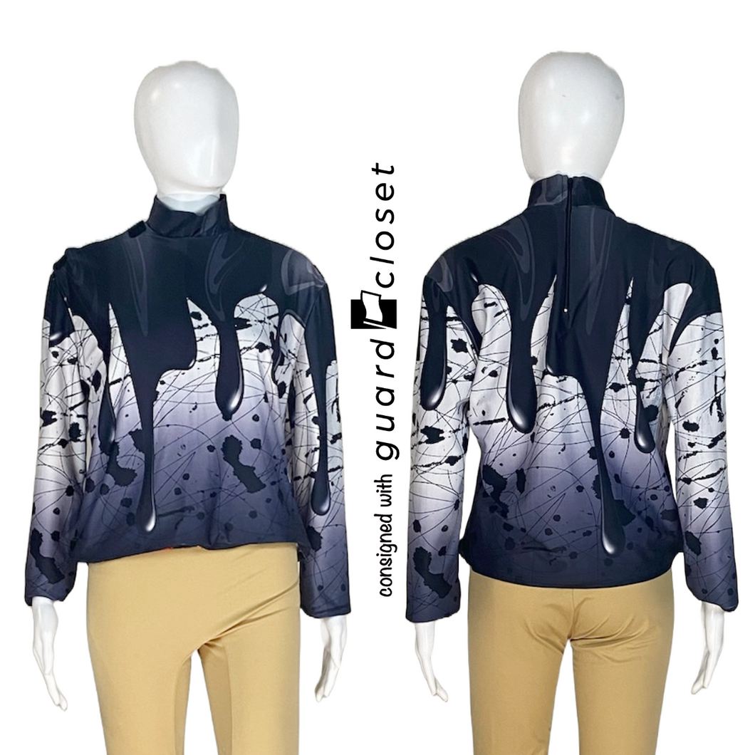 162 Artist Paint Splatter Reveal Performance Tops by StylePlus