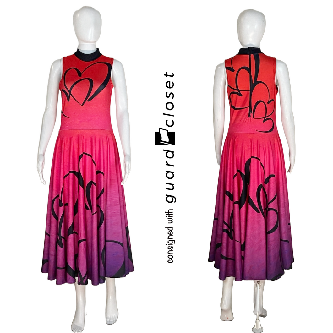 19 Hot Pink and Purple Heart Motif Costumes by Digital Performance Gear
