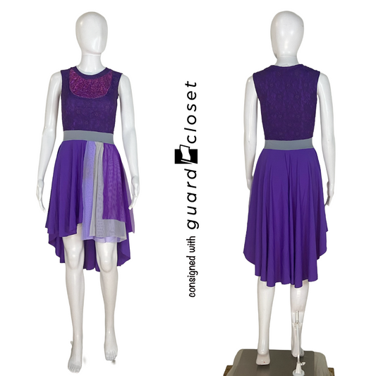 10 Shades of Purple Sleeveless Dresses with Varied Skirt Lengths