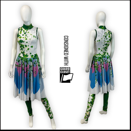 Blue Bloom Flower Skirts | Dance Sophisticates | Set of 22