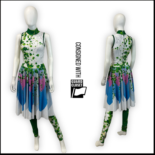 Blue Bloom Flower Skirts | Dance Sophisticates | Set of 22