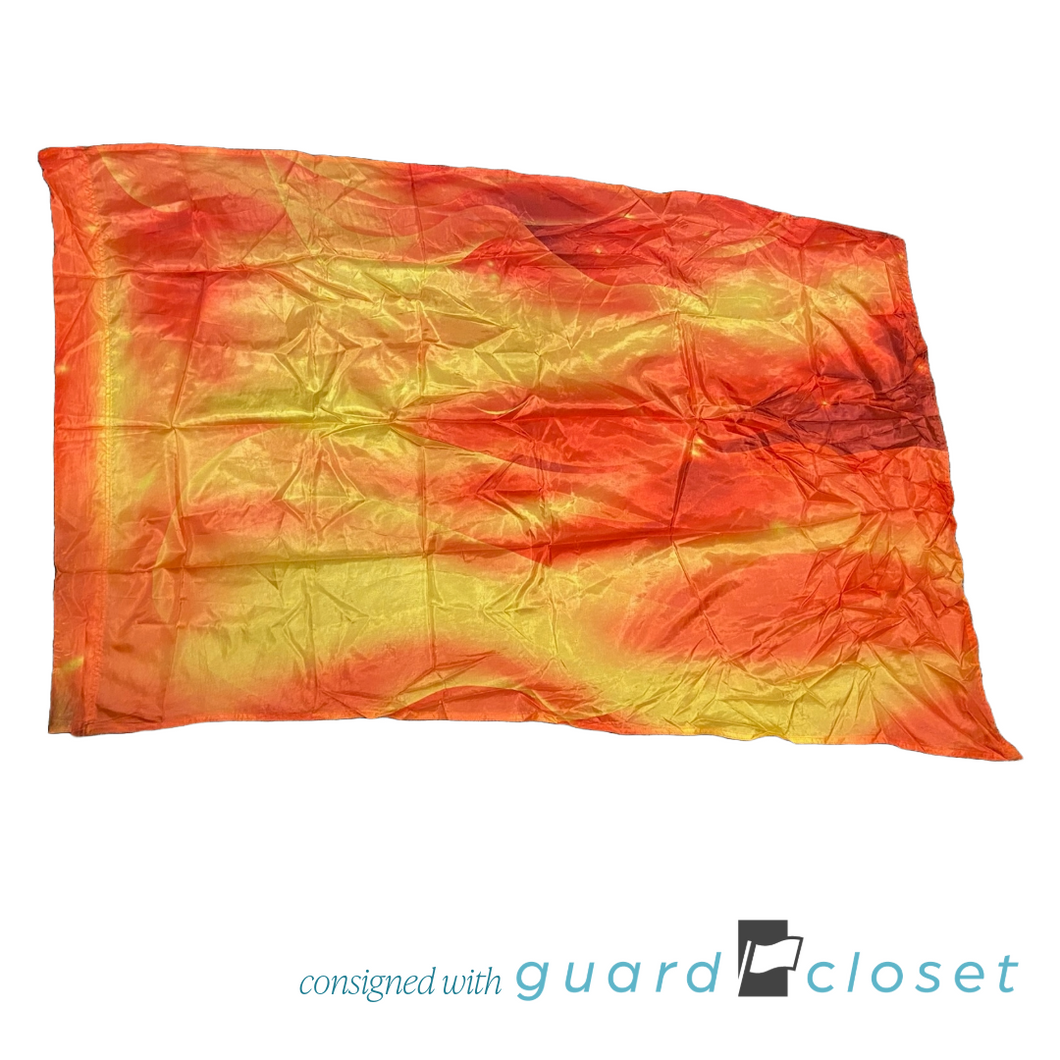 21 Orange Yellow Abstract Fire Flags by Field & Floor FX