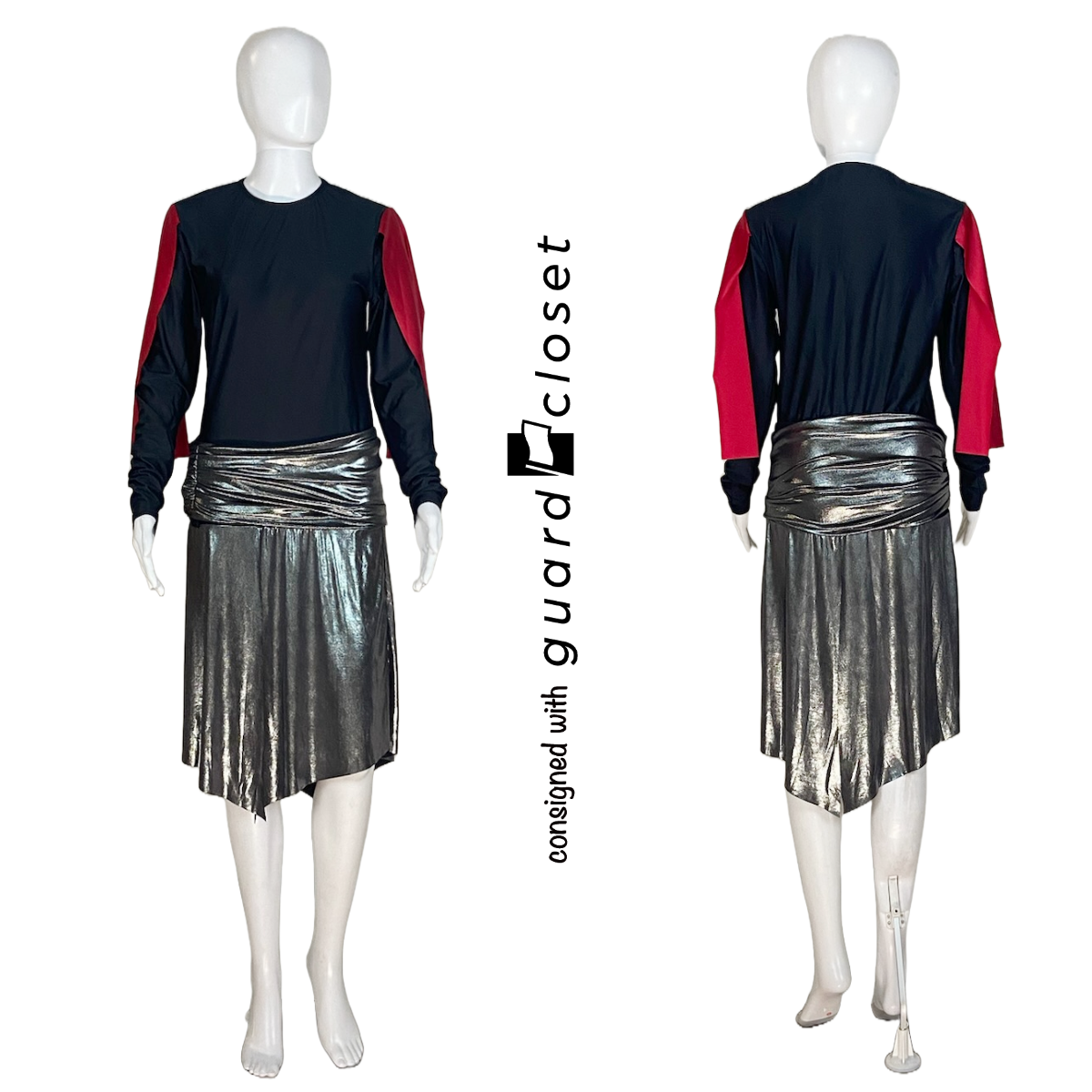 34 Black Red Silver Tunics and 33 Silver Belts by Creative Costuming & Designs