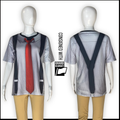 Gray Black Red Tie and Suspenders Performance Tops | guardcloset | Set of 28