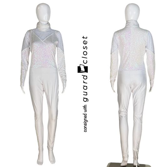 26 White Long Sleeve Unitards by Creative Costuming & Designs