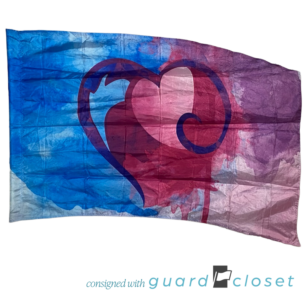 14 Blue Purple Pink Hearts Envision 304 Flags by StylePlus
