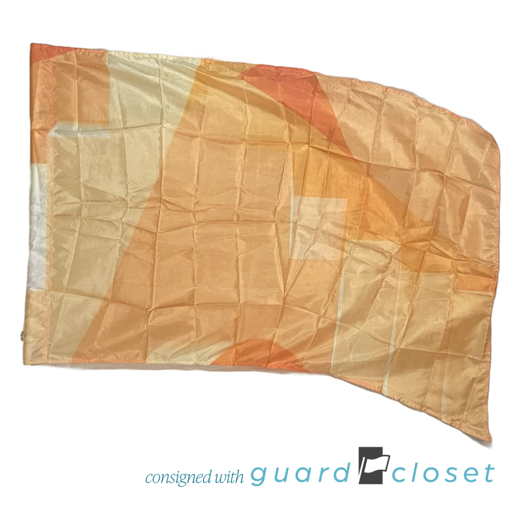 19 Orange Abstract Geometric Flags by Prop Vinyls