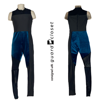 12 Varied Black and Teal Unitards by Creative Costuming & Designs