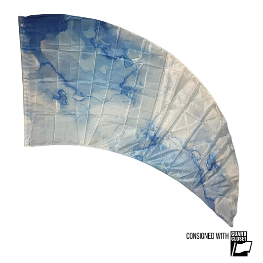 Blue Abstract Ink Water Swing Flags | McCormicks | Set of 4