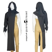 Load image into Gallery viewer, 31 Ivory and Charcoal Hood Accessories  by Creative Costuming &amp; Designs
