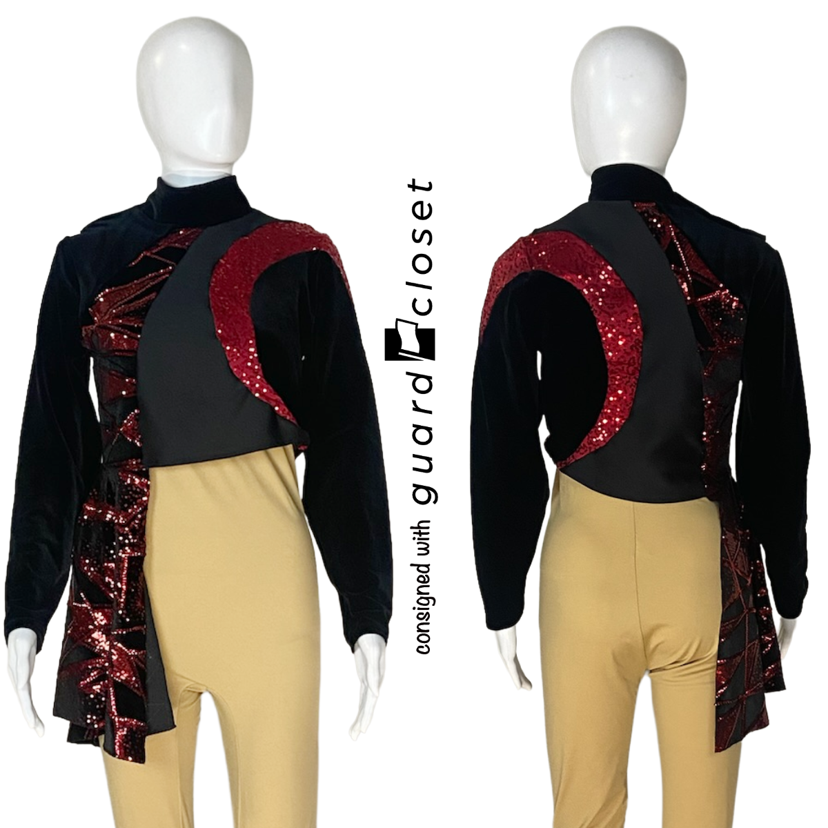 Red Black Performance Tops | Showday | Set of 33